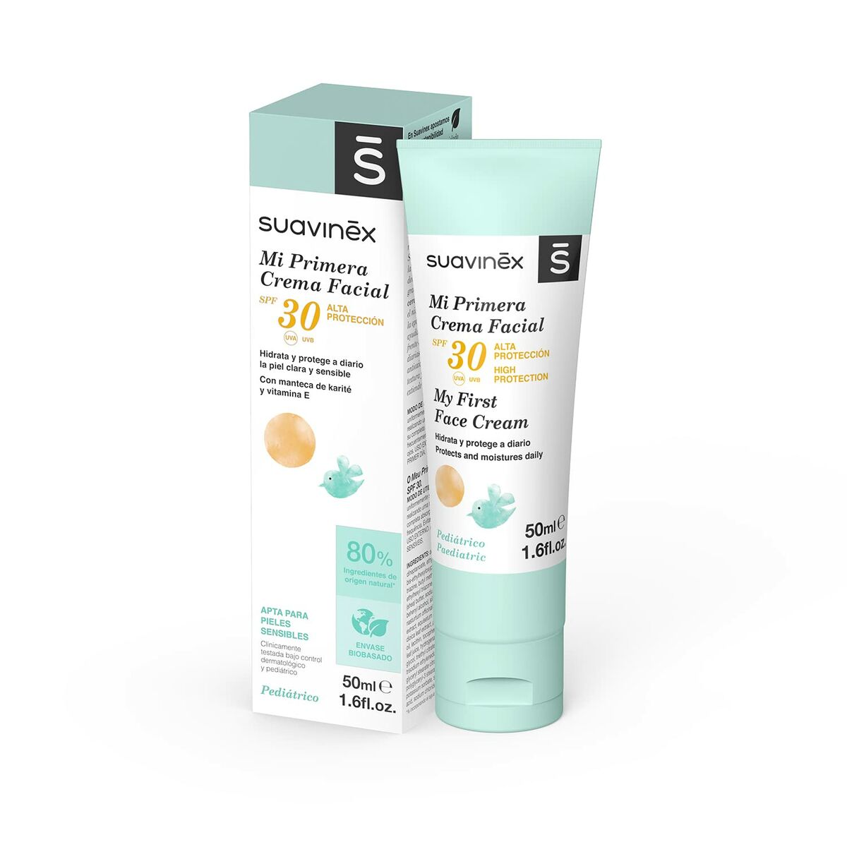 Hydrating Facial Cream for Babies Suavinex Crema Spf 30 50 ml-0