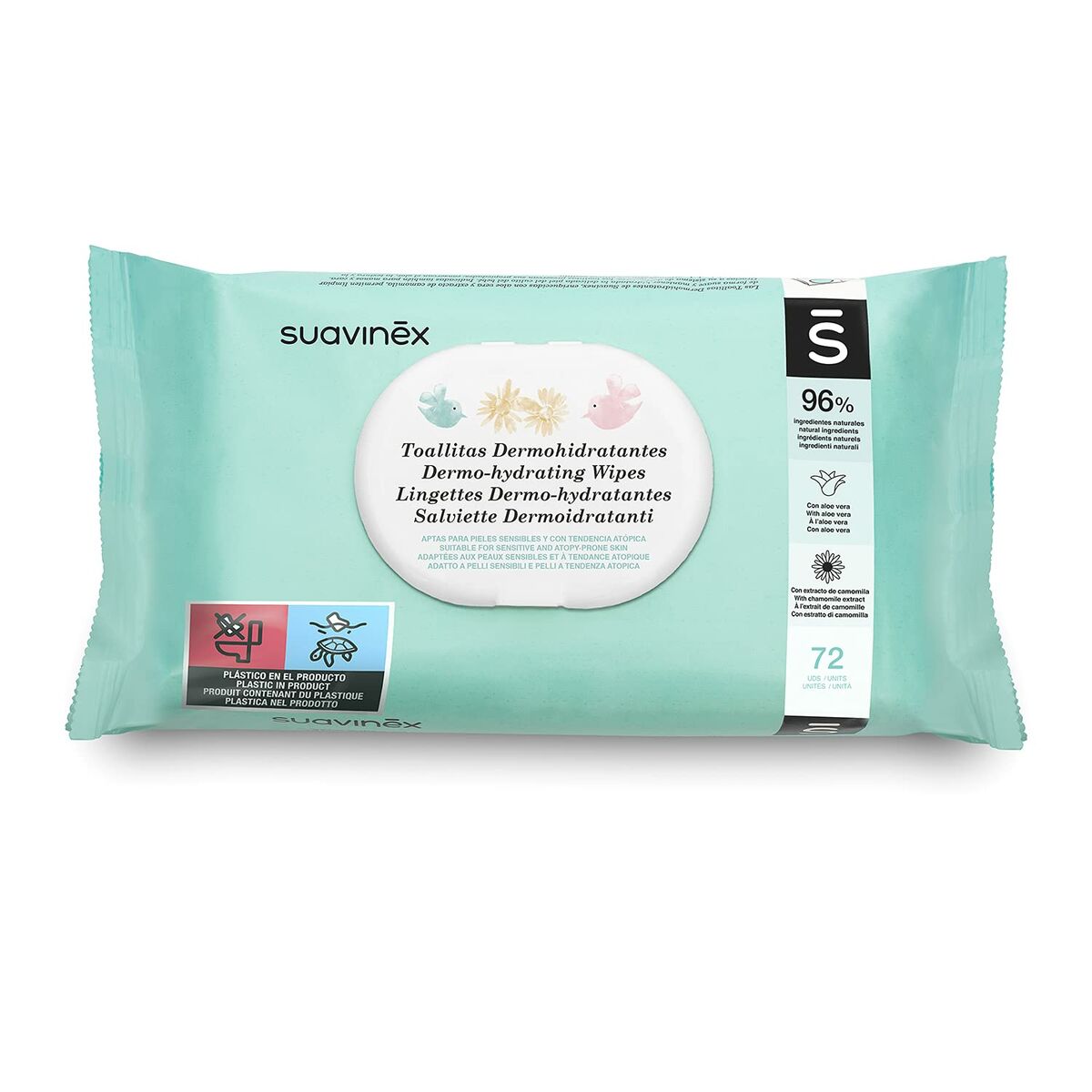 Baby Wipes with Cream Suavinex Toallitas (72 Units)-0