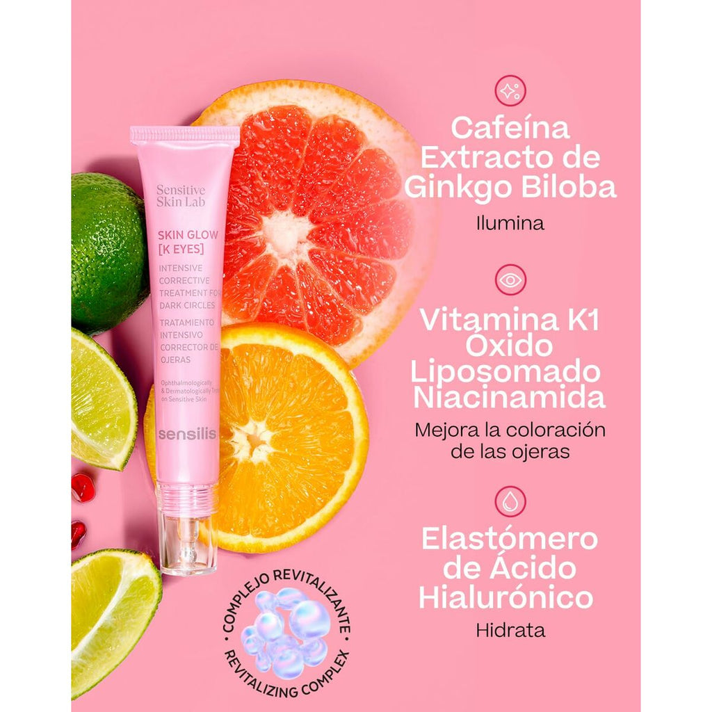 Cream for Eye Area Sensilis SKIN GLOW FACIAL 15 ml-1