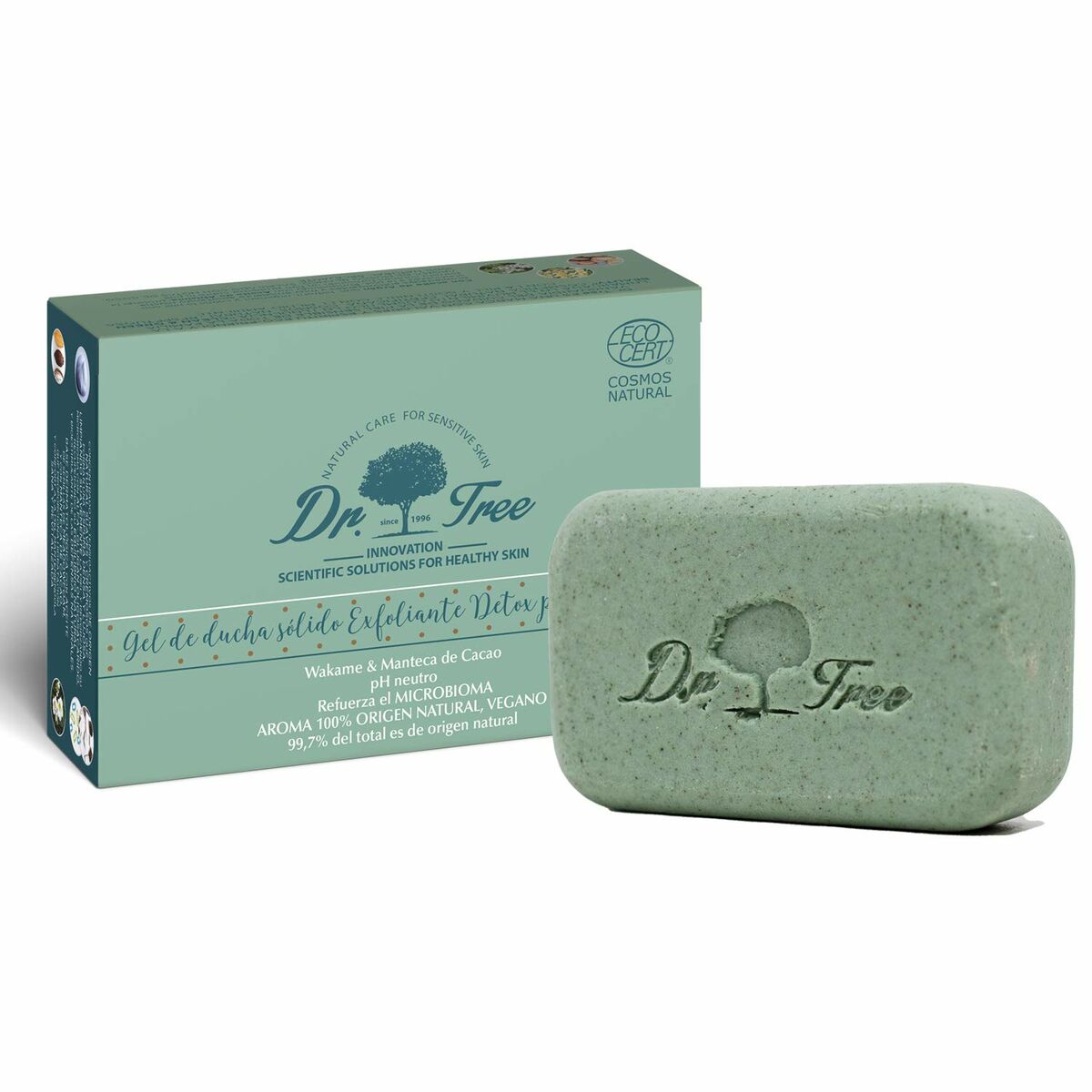 Gel Bar Dr. Tree Gel De Ducha Sólido Sensitive skin Exfoliant 120 g (Moisturizing) (Soothing) (Refreshing)-0
