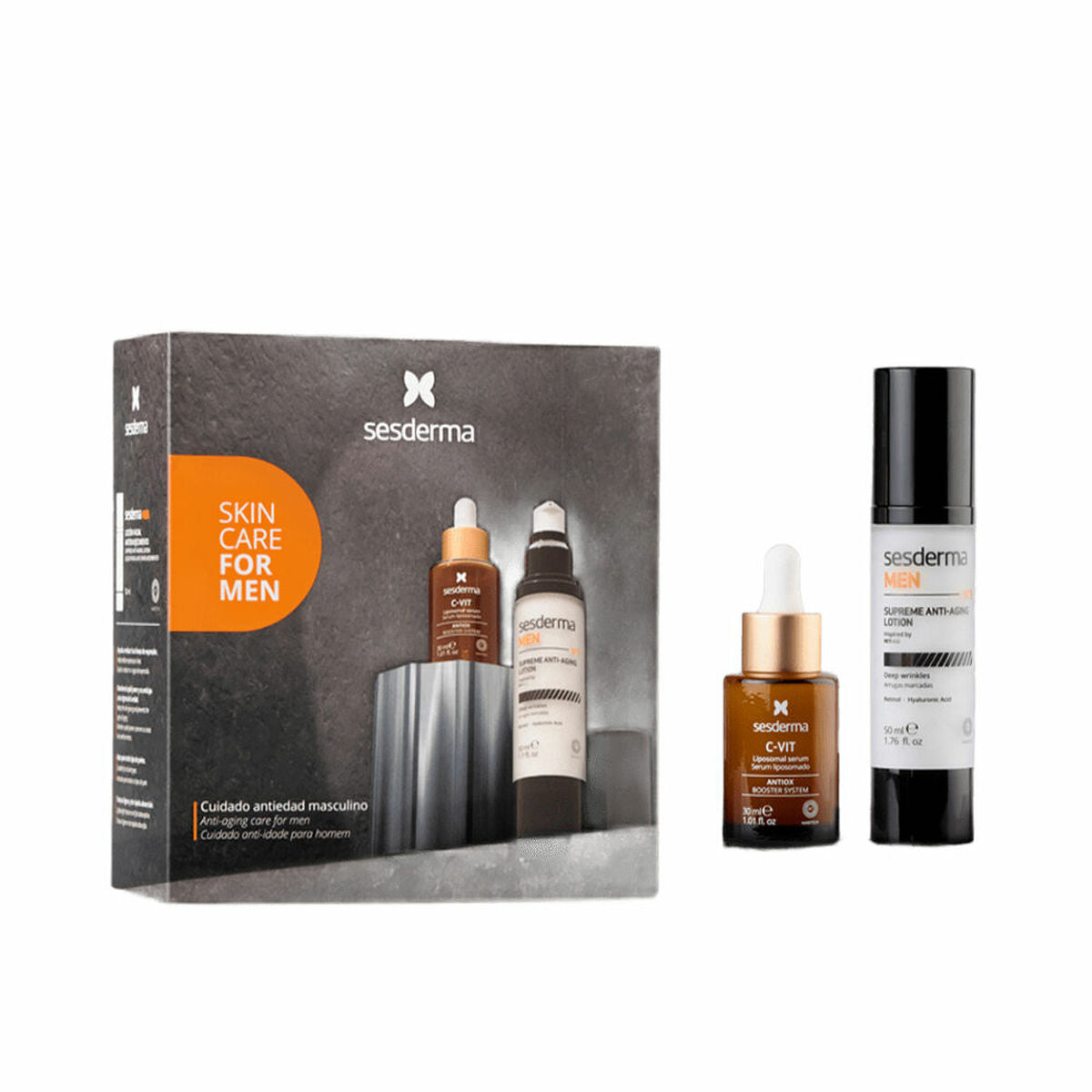 Facial Make Up Remover Sesderma SESDERMA MEN 2 Pieces-0