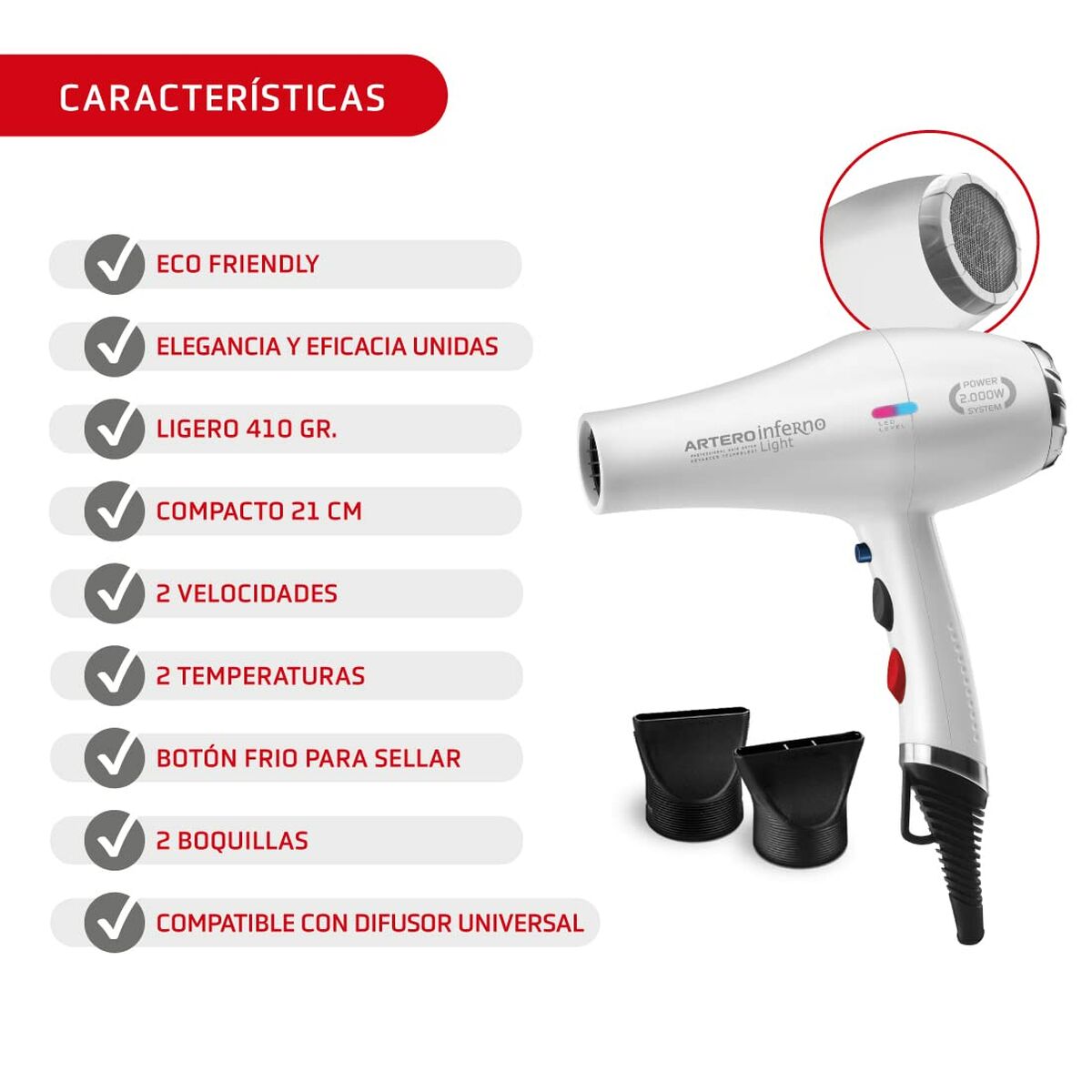Hair Clippers Artero SECADOR INFERNO-5