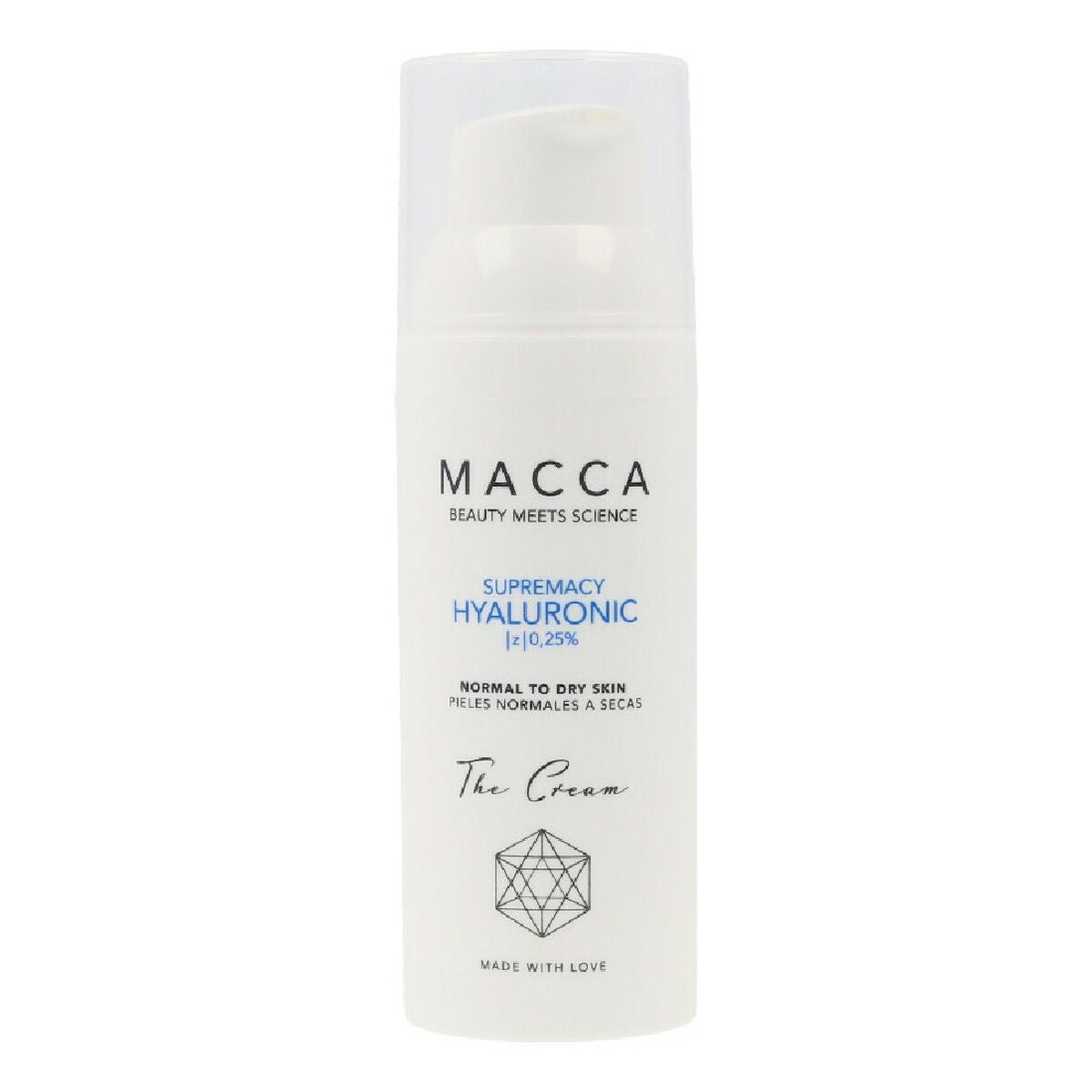 Intensive Moisturising Cream Supremacy Hyaluronic Macca 0,25% Hyaluronic Acid Dry Skin (50 ml)-0