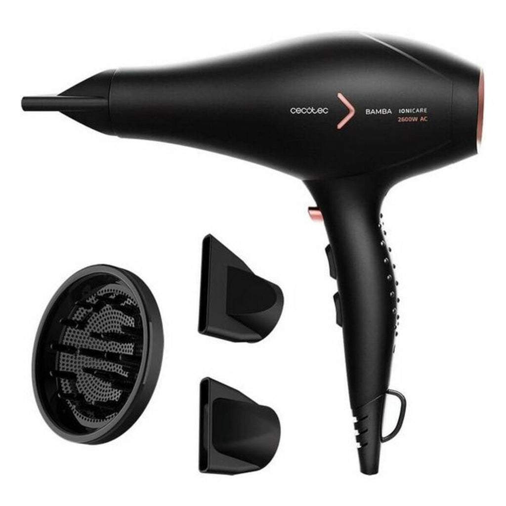 Hairdryer Cecotec AC Bamba IoniCare 5350 PowerShine Fire 2600W Black / Rose Gold 2600 W-0