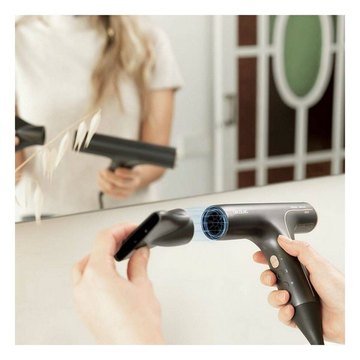 Hairdryer Cecotec IoniCare 6000 Rockstar Soft Black 1200 W-4
