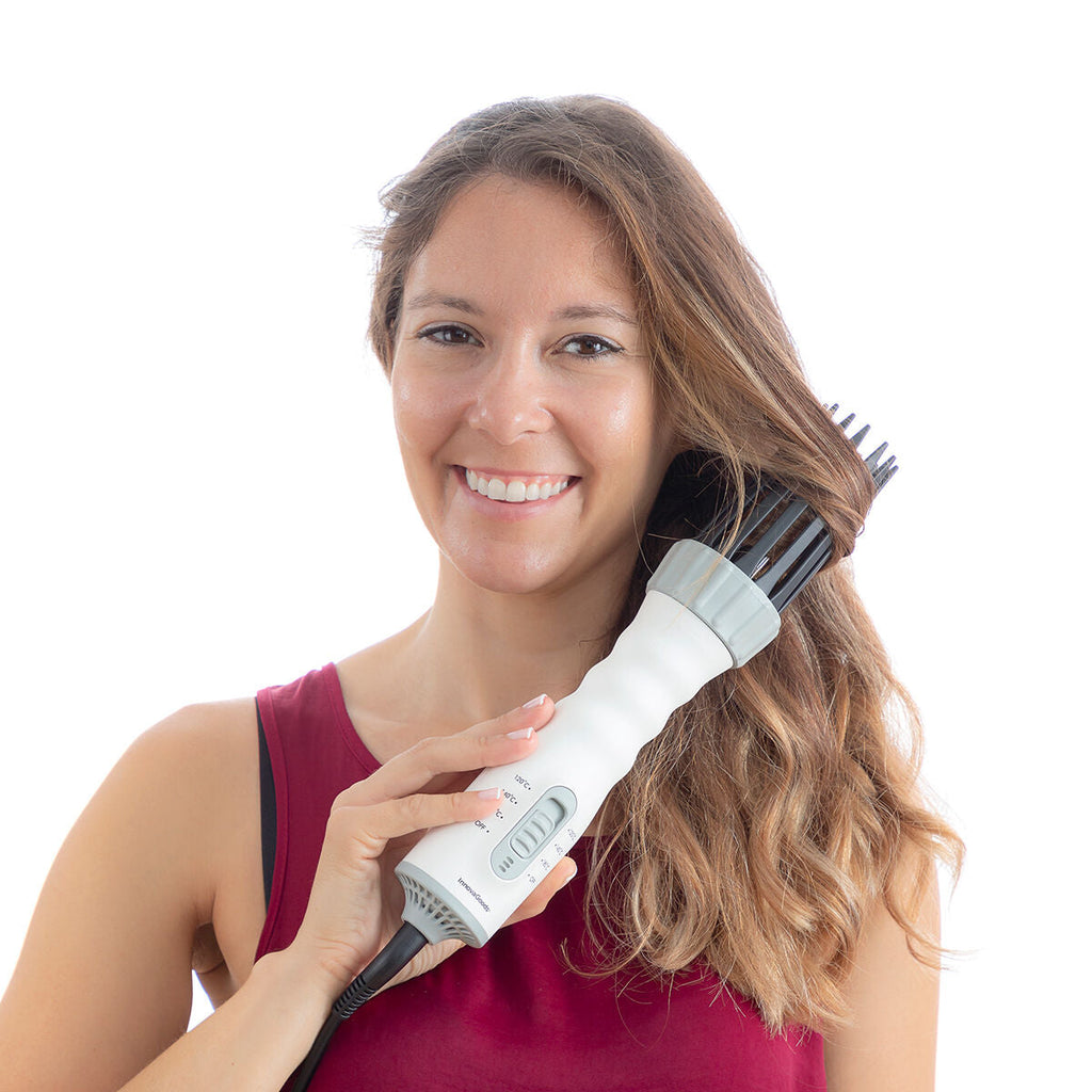 3-in-1 Drying, Styling and Curling Hairbrush Dryple InnovaGoods 550 W-4