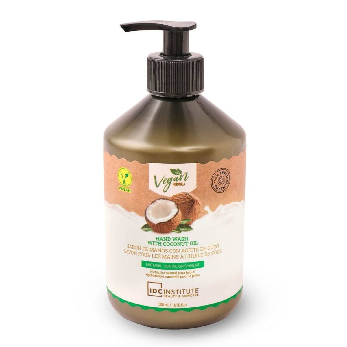 Hand Soap Dispenser IDC Institute HAND WASH 500 ml Coconut oil-0