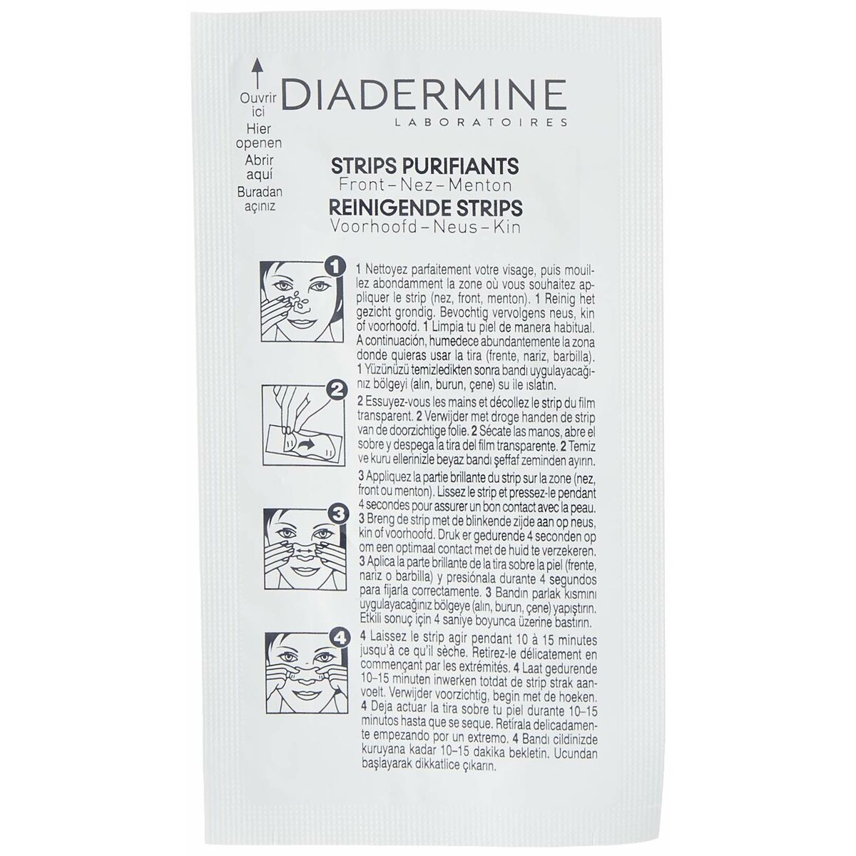 Acne Skin Treatment Diadermine Tiras Purificantes-5