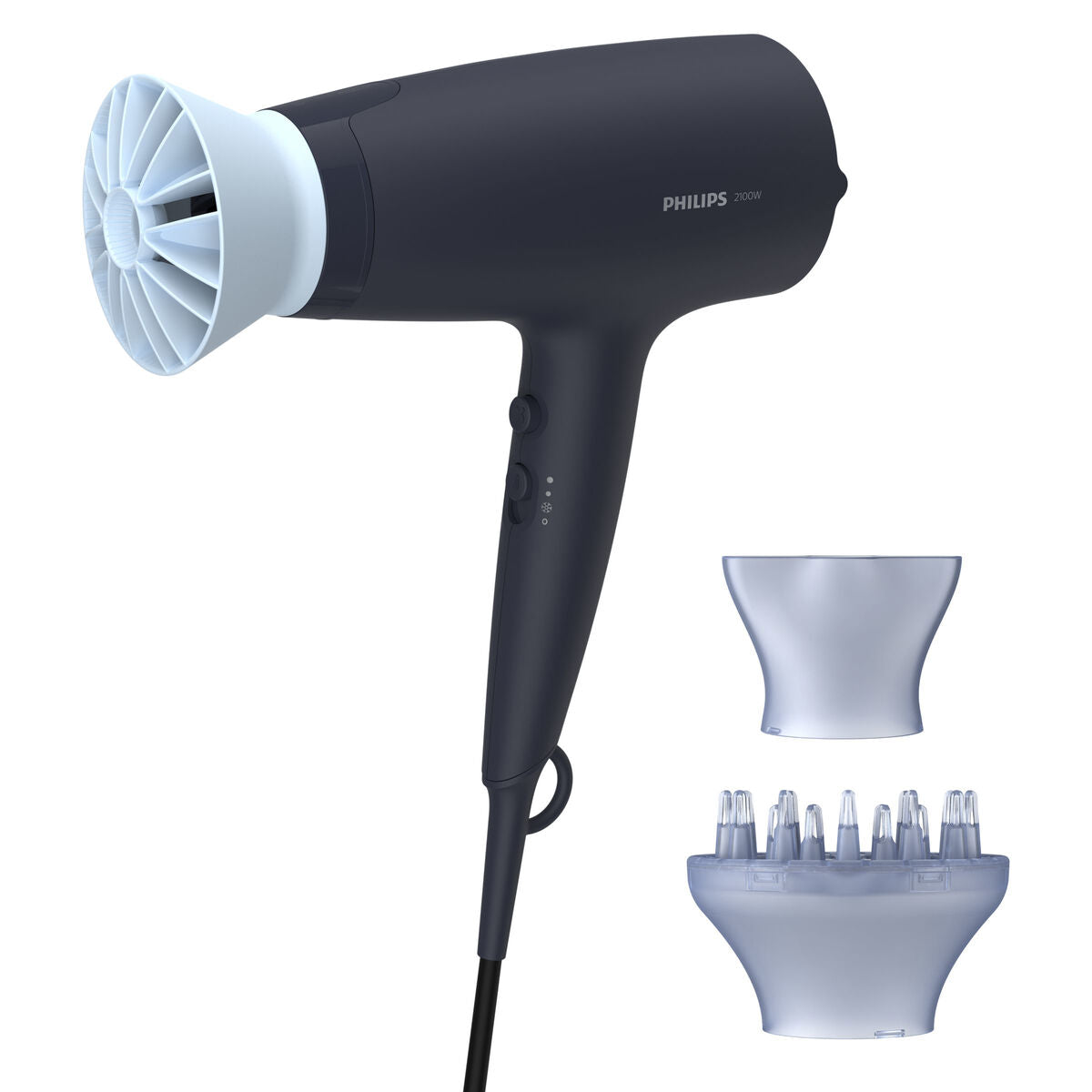 Hairdryer Philips 3000 BHD360/20 Secador Navy Blue deep blue 2100 W-0