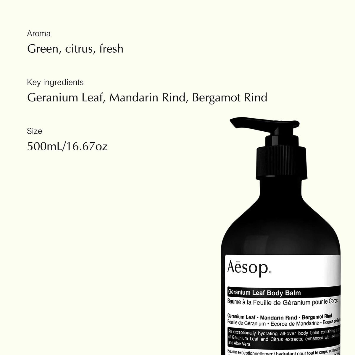 Body Lotion Aesop GERANIUM LEAF 500 ml-4