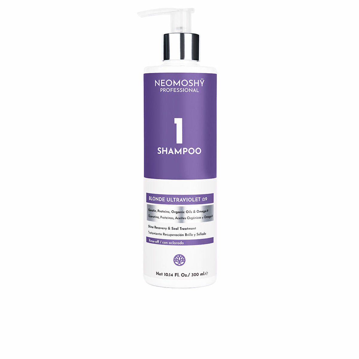 Colour Neutralising Shampoo Neomoshy Blonde Ultraviolet Ω9 (300 ml)-0