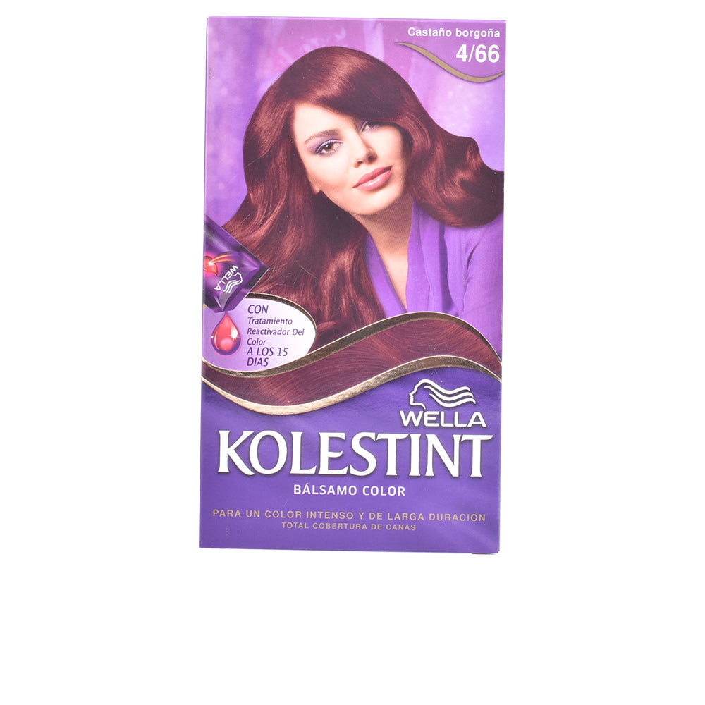 KOLESTINT balm dye color #4.66 burgundy brown 1 unit-0