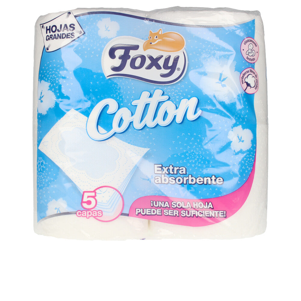COTTON papel higiénico 5 capas 4 rollos-0