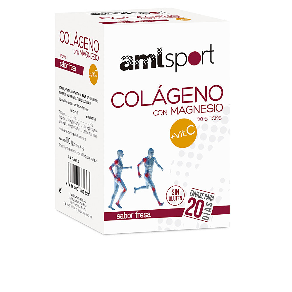 COLÁGENO CON MAGNESIO + VIT.C sabor fresa 20 sticks-0