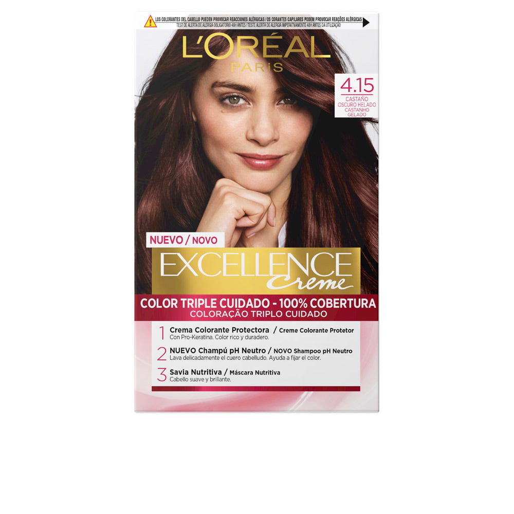 EXCELLENCE creme dye #4.15-frosty dark brown-0