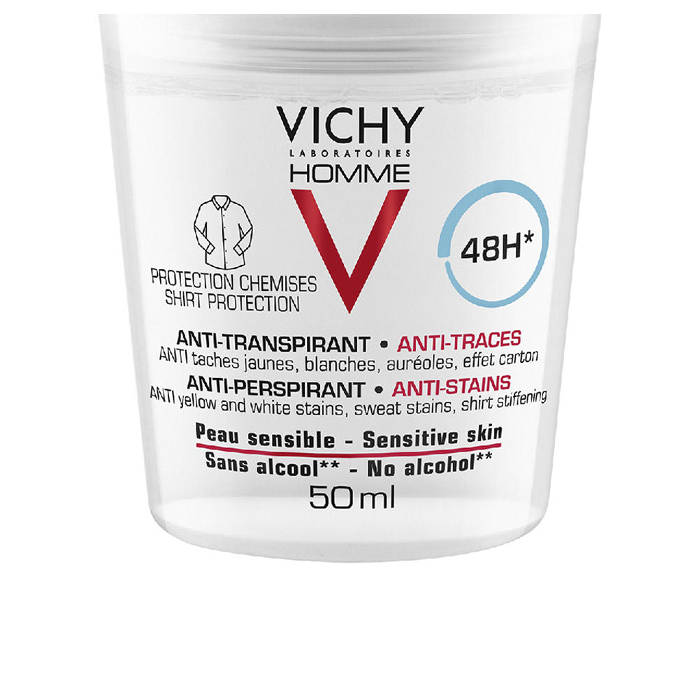 HOMME anti-transpirant anti-traces 48h deo roll-on 50 ml-0