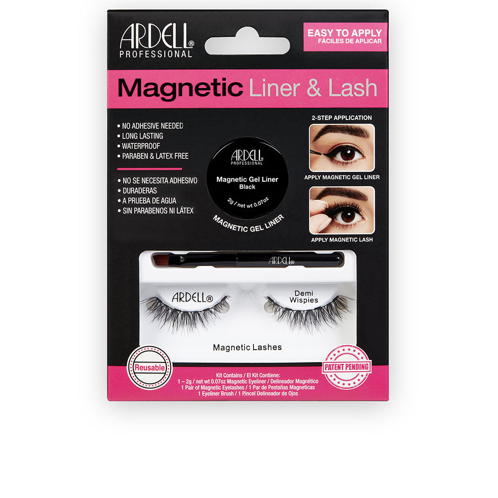 MAGNETIC LINER & LASH DEMI WISPIES pestañas + gel liner 3 u-0