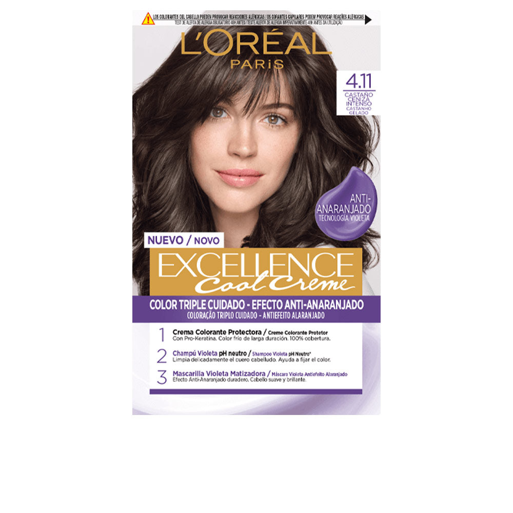 EXCELLENCE COOL hair dye #4.11-intense ash brown 192 ml-0