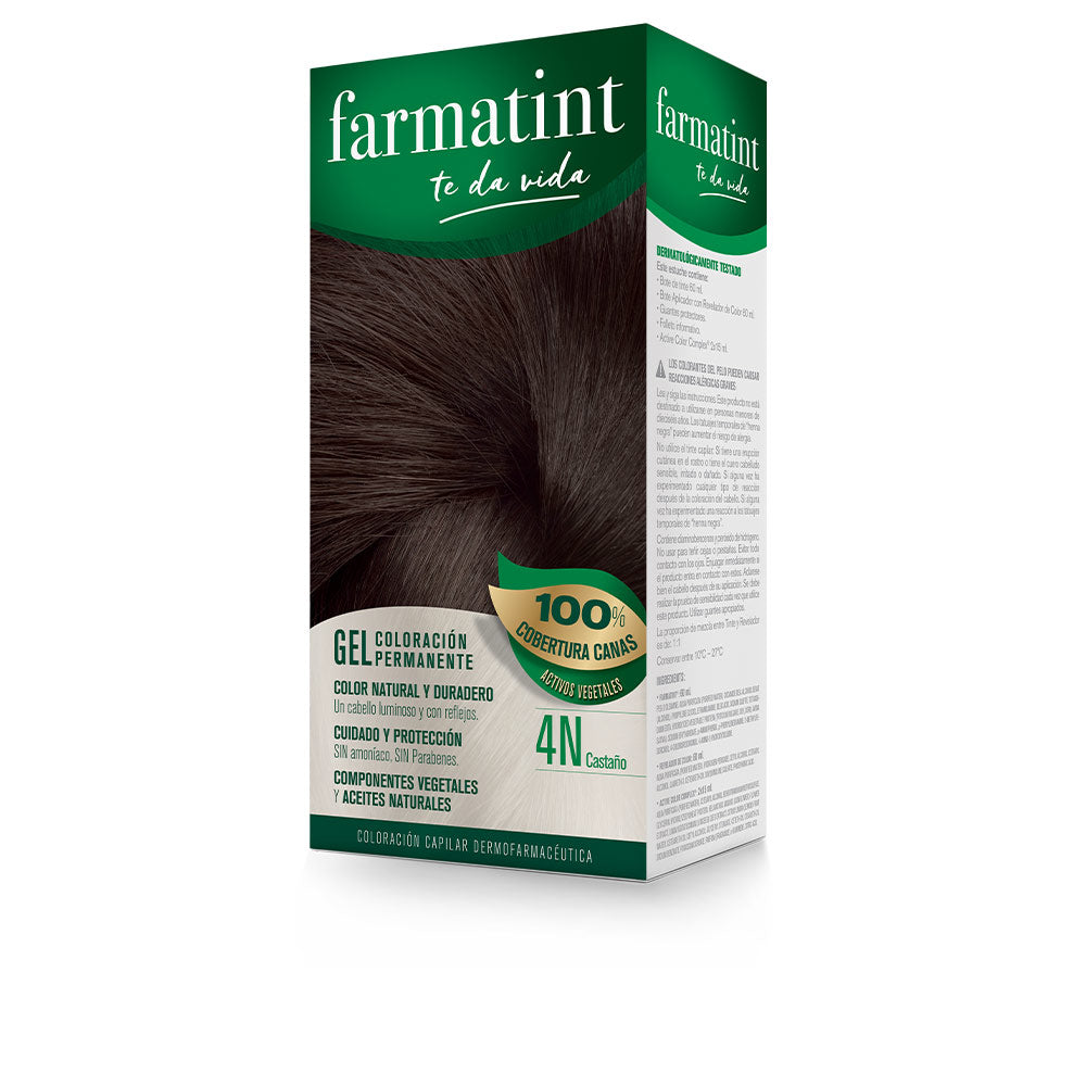 FARMATINT GEL permanent color #4n-brown 5 units-0