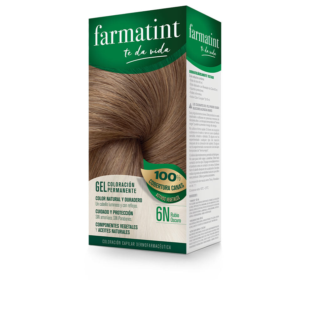 FARMATINT GEL permanent color #6n-dark blonde 5 units-0