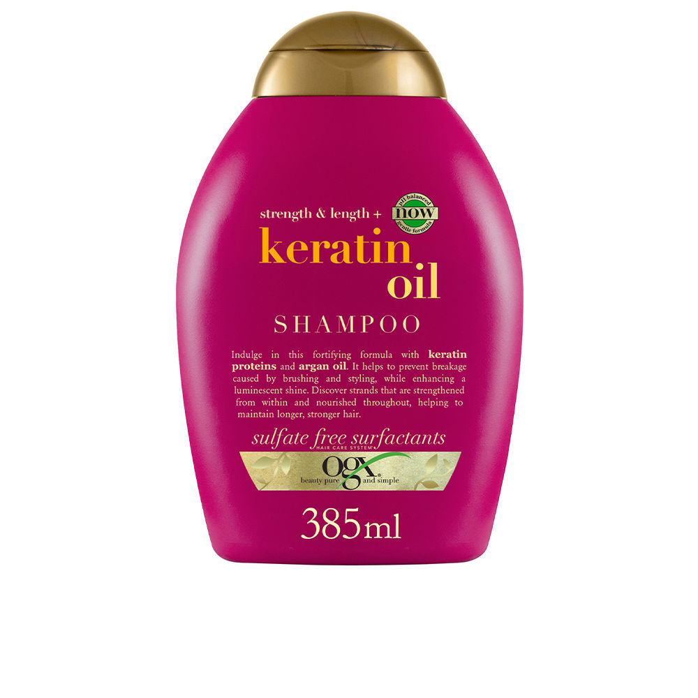 KERATIN OIL anti-breakage hair shampoo 385 ml-0