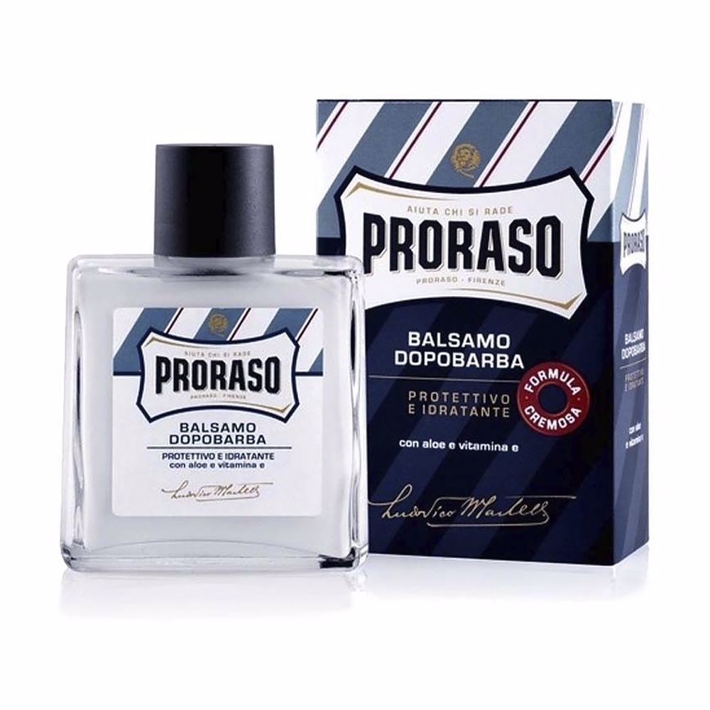 BLUE bálsamo after-shave aloe y vitamina E 100 ml-0
