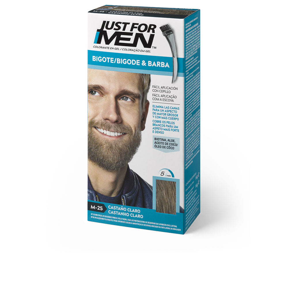 COLORANT in gel for mustache, beard and sideburns #light brown 15 ml-0