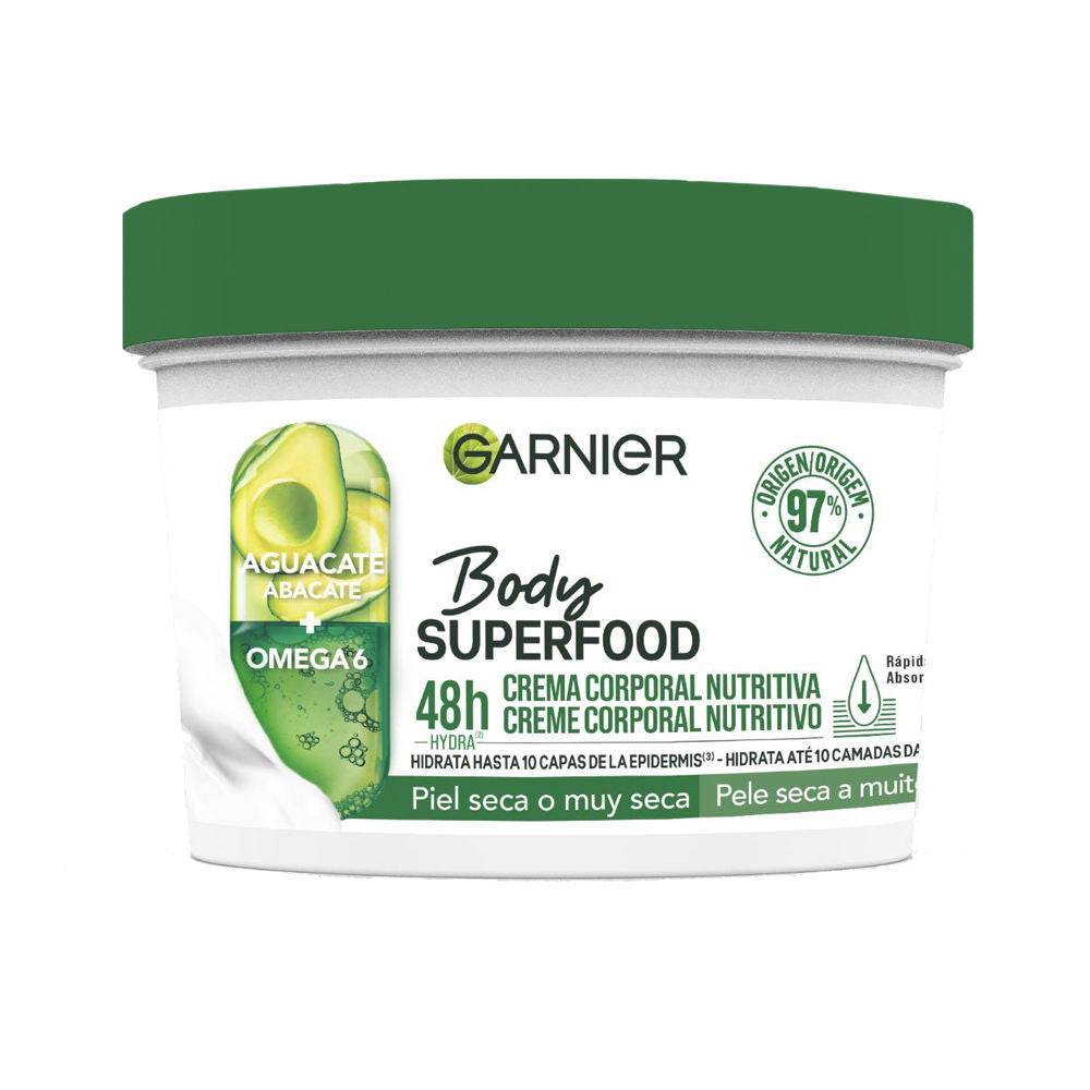 BODY SUPERFOOD AGUACATE crema corporal nutritiva piel seca a muy seca 380 ml-0