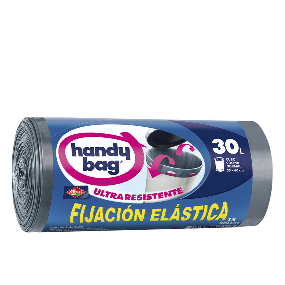 HANDY BAG ELASTIC FIXING garbage bag 30 liters 15 u-0