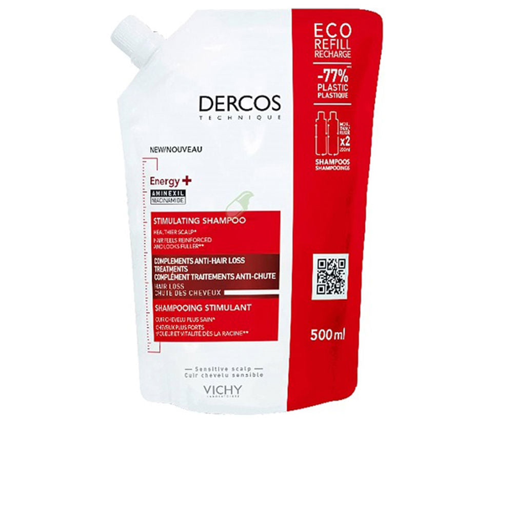 DERCOS ENERGY+ Stimulating Shampoo Refill 500 ml-0