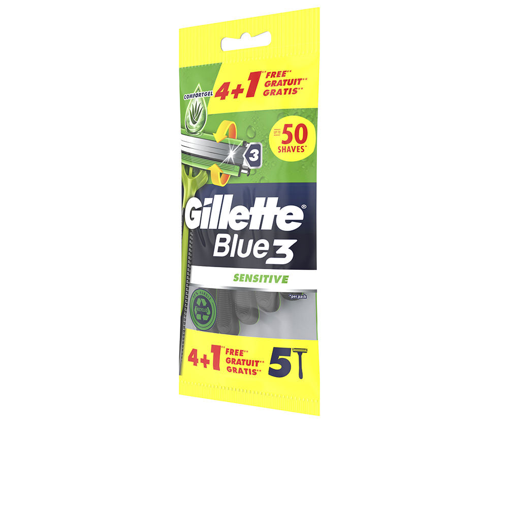 GILLETTE BLUE 3 SENSITIVE disposable razor blades 5 units-0