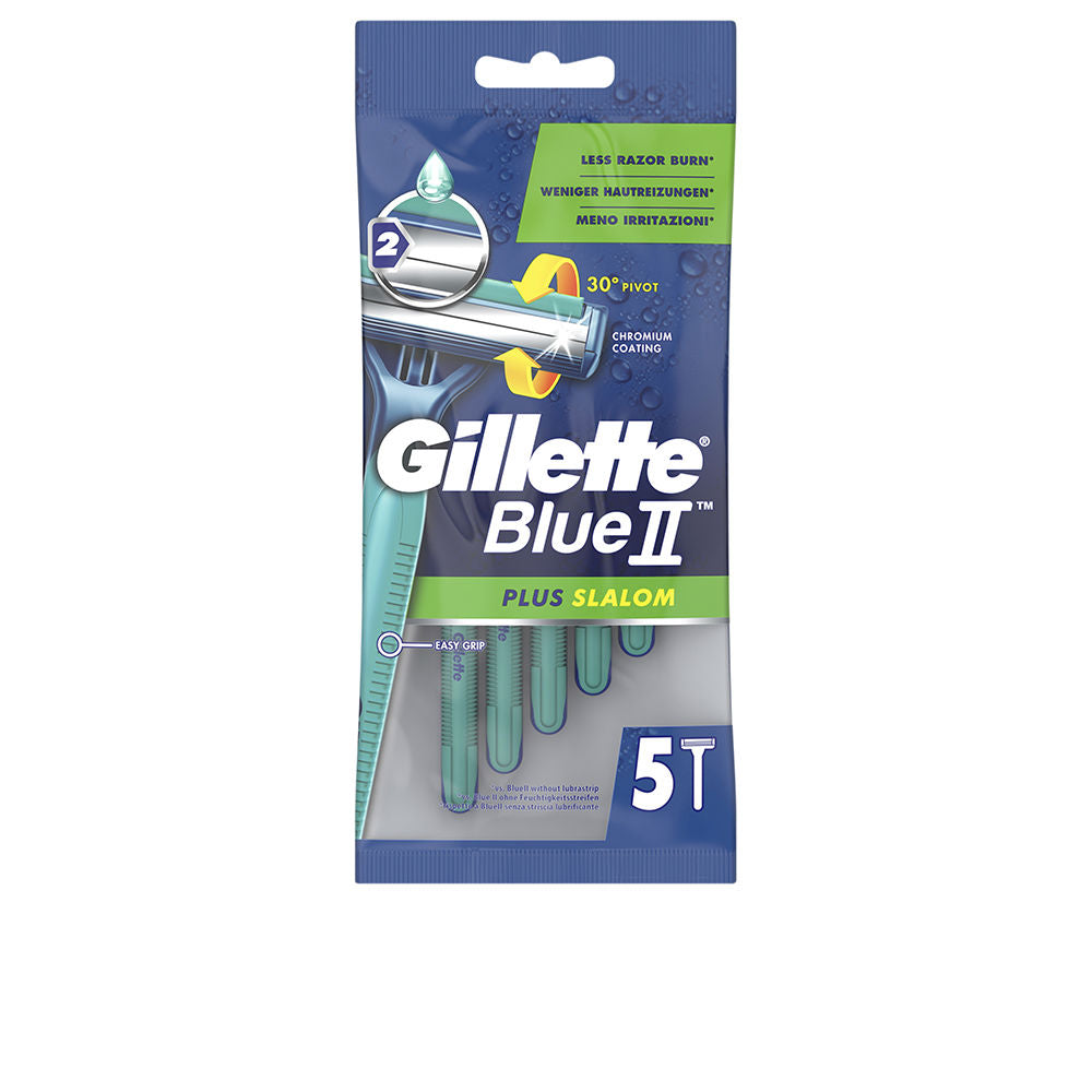 GILLETTE BLUE II PLUS SLALOM disposable razor blades 5 units-0