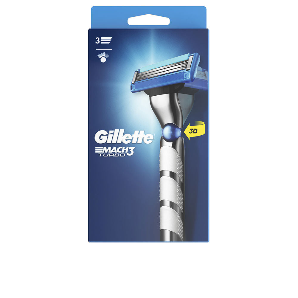 GILLETTE MACH 3 TURBO razor + 1 refill-0