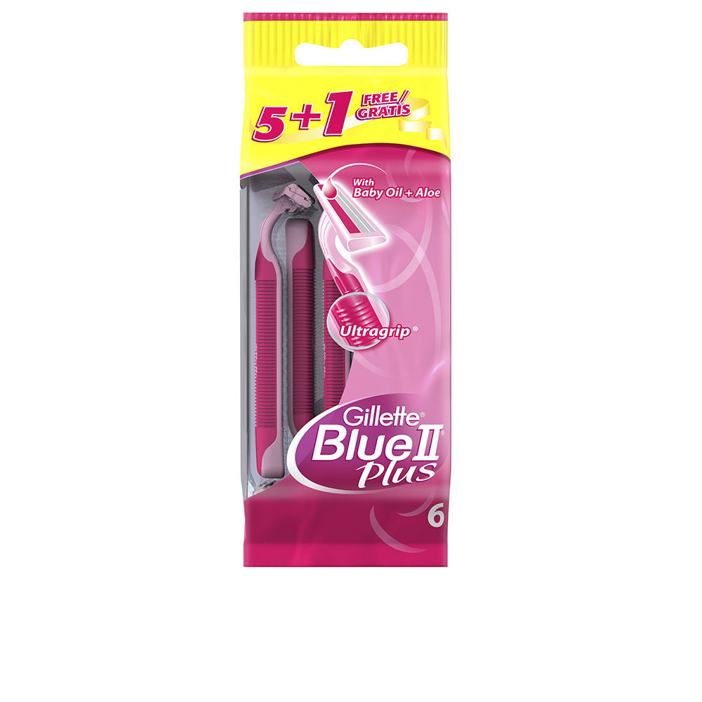 GILLETTE VENUS BLUE II PLUS disposable hair removal blades 6 units-0