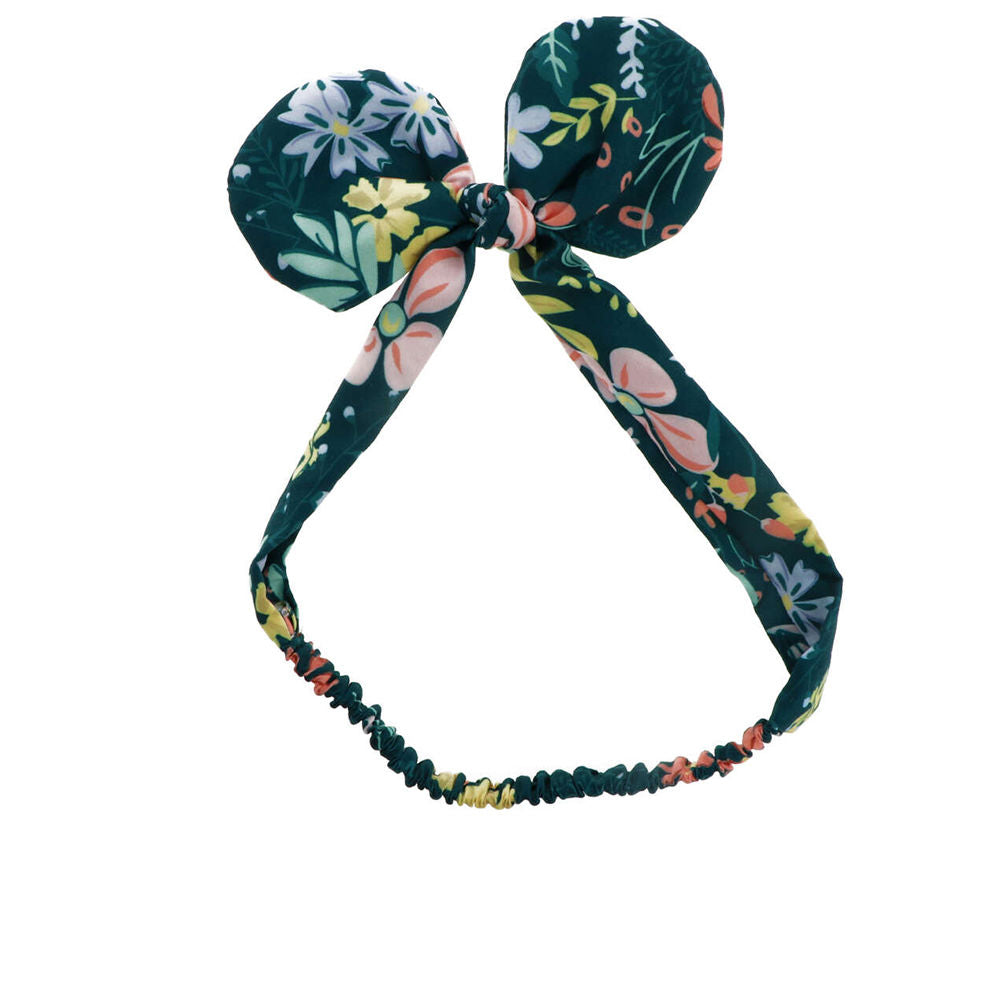 ELASTIC RIBBON flower print with bow 1 u-0