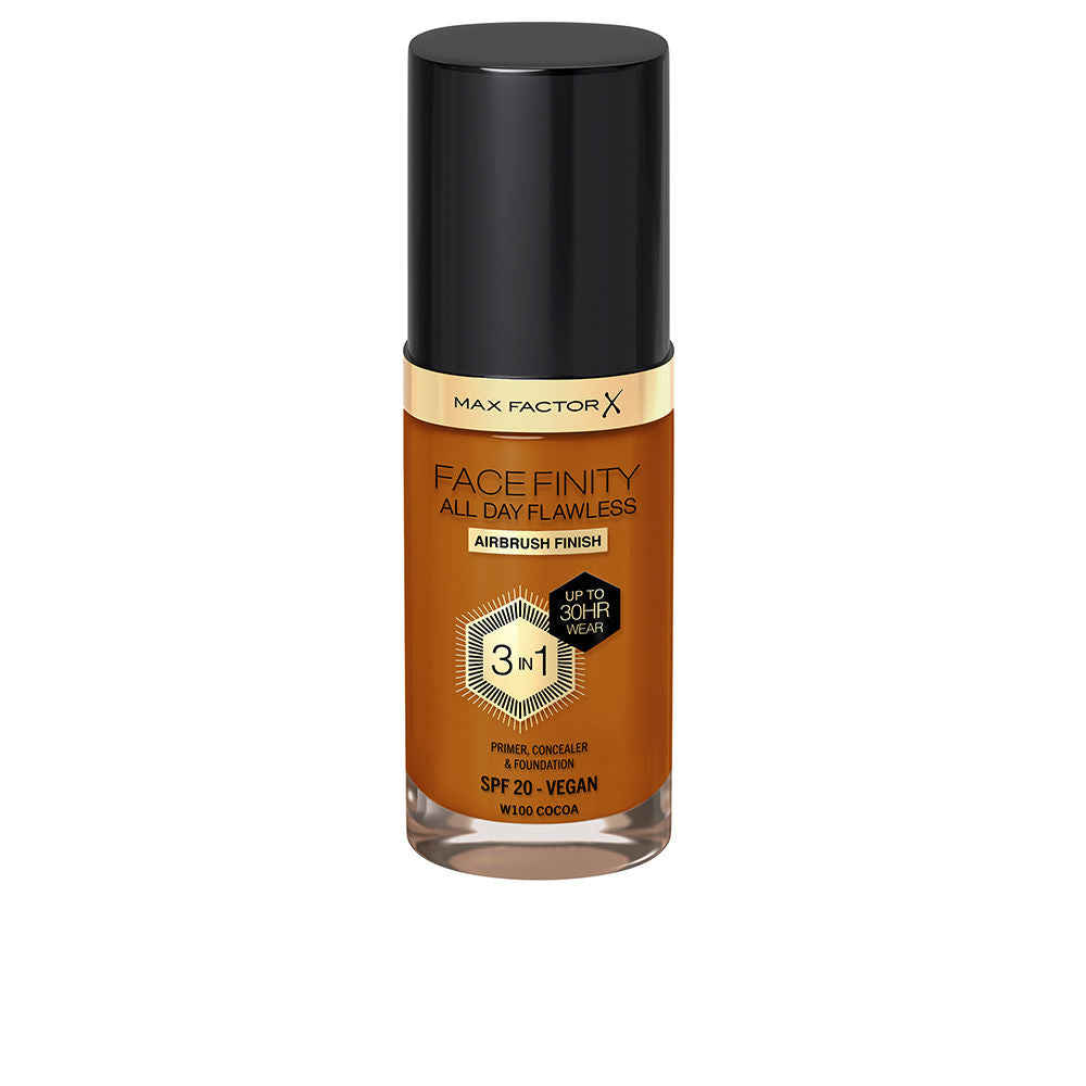 FACEFINITY ALL DAY FLAWLESS 3 IN 1 foundation #100-cocoa 30 ml-0