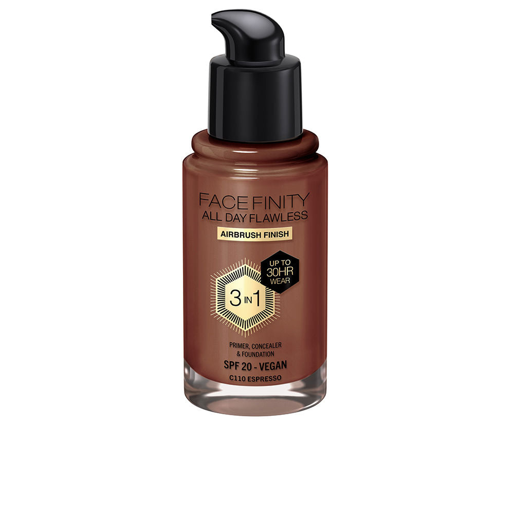 FACEFINITY ALL DAY FLAWLESS 3 IN 1 foundation #C110-espresso 30 ml-0