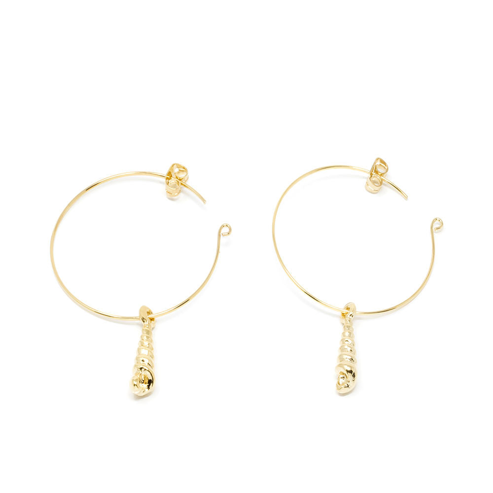 AGULLA earrings #gold glitter 1 u-0