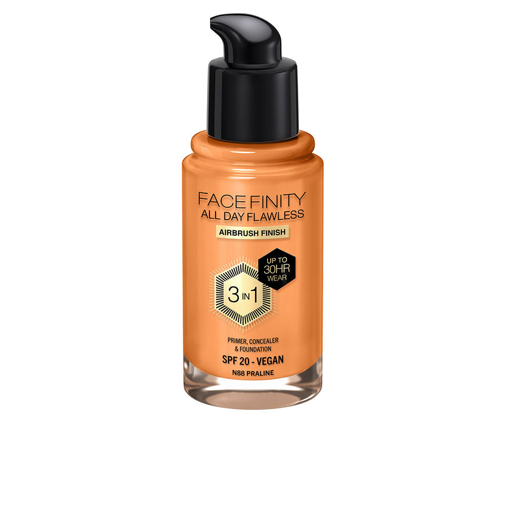 FACEFINITY ALL DAY FLAWLESS 3 IN 1 makeup base #88-praline 30 ml-0