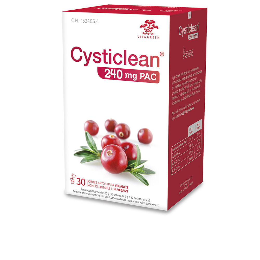 CYSTICLEAN CLASSIC 240 mg of PAC and Cranberry sachets 30 units-0
