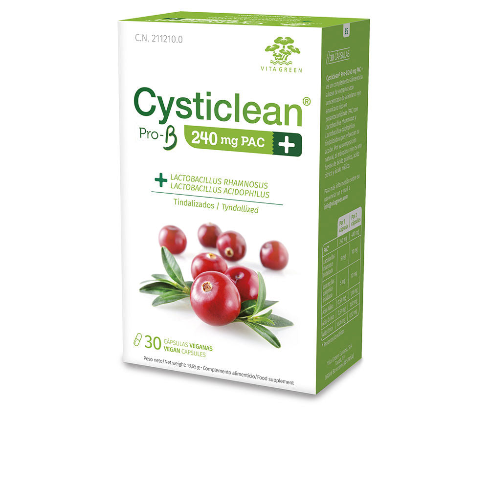 CYSTICLEAN ProB 240 mg PAC and Probiotics with Cranberry capsules 30 units-0