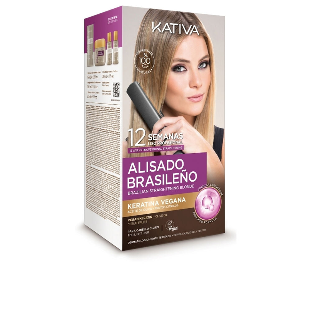 KATIVA PROFESSIONAL BRAZILIAN STRAIGHTENING PRO BLONDE CASE 6 pcs-0