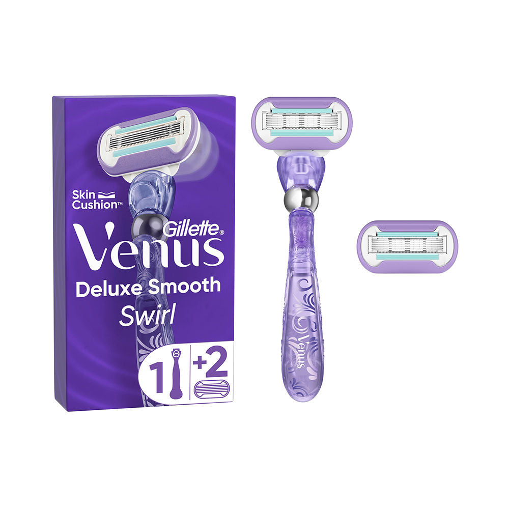 GILLETTE VENUS SWIRL SMOOTH machine + 2 spare parts-0