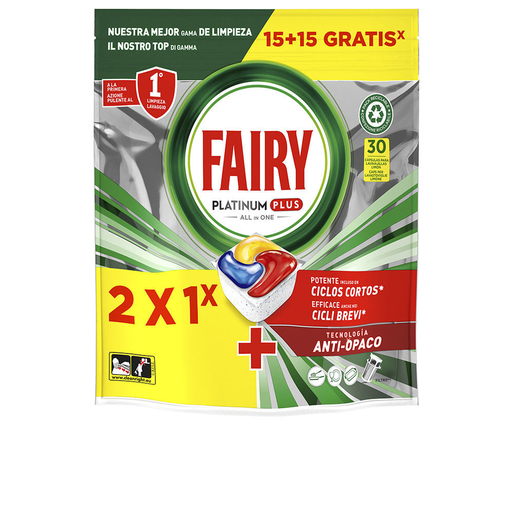 FAIRY PLATINUM PLUS LEMON dishwasher 30 capsules-0