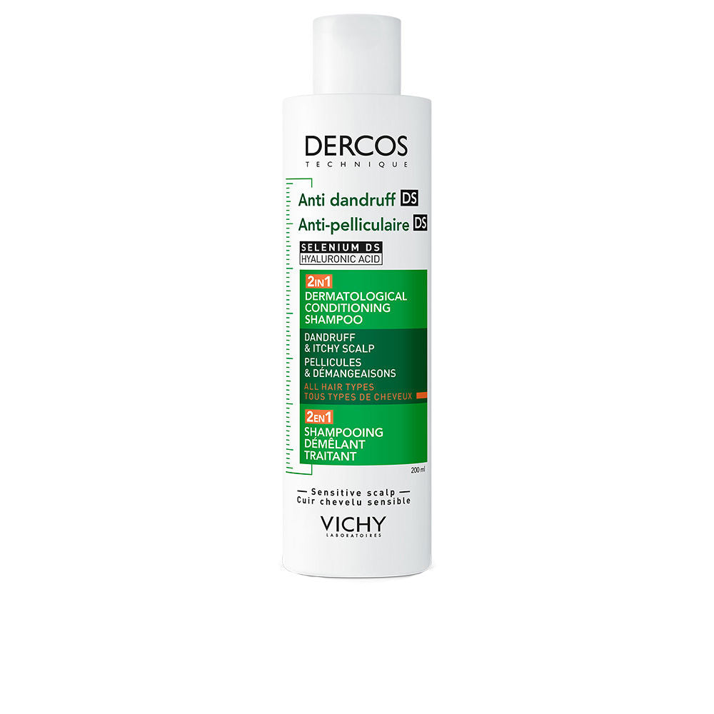 DERCOS TECHNIQUE champú acondicionador anticaspa 2 en 1 200 ml-0