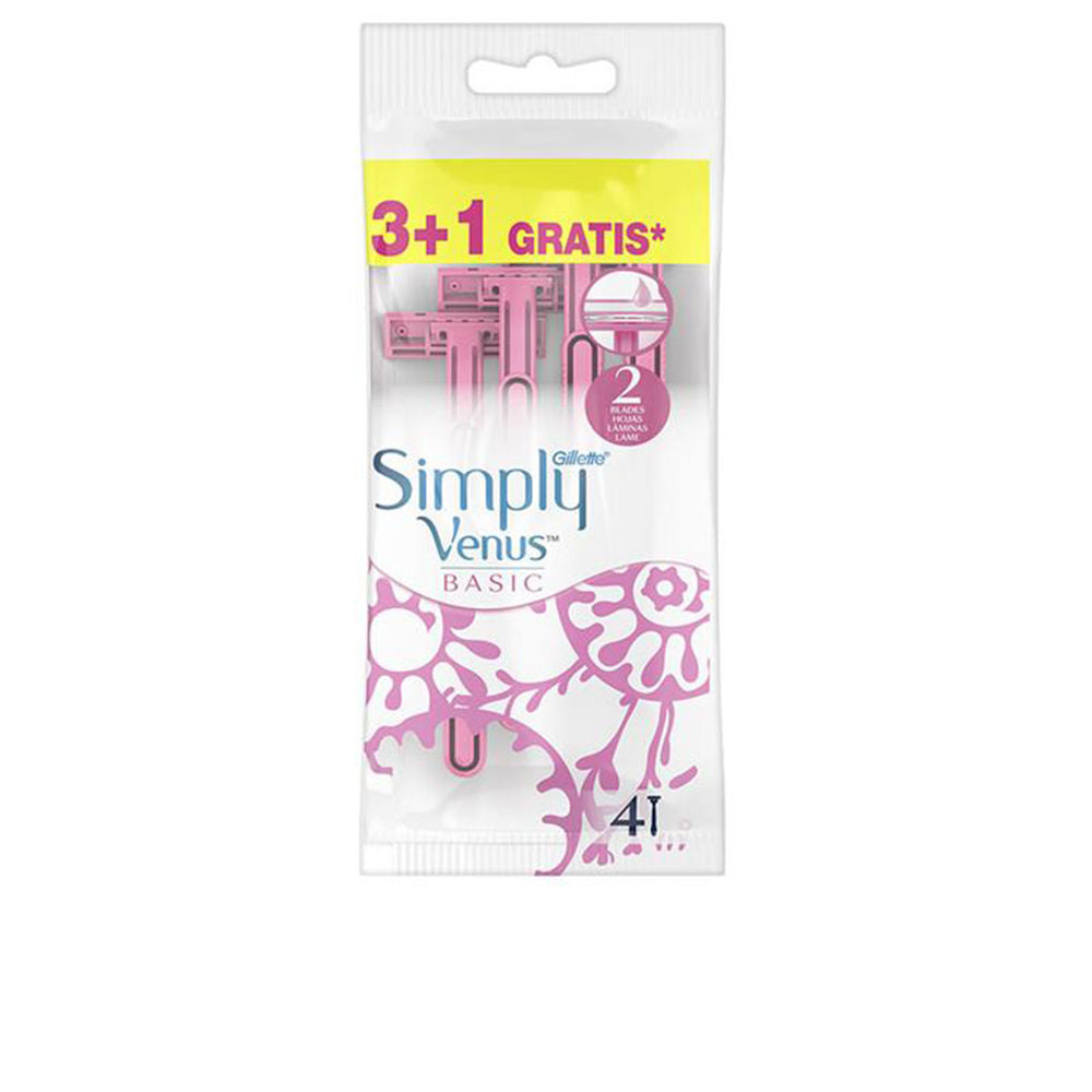 GILLETTE VENUS 2 SIMPLY BASIC disposable razors, 4 units-0