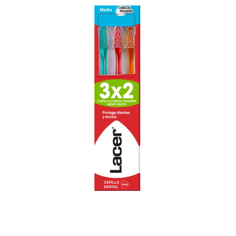 CEPILLO DENTAL cabezal pequeño medio pack 3 u-0