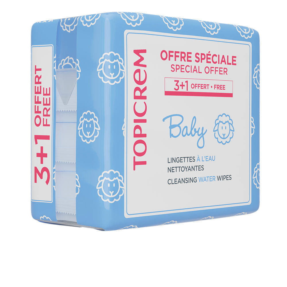 BABY water-based cleansing wipes, pack of 4 x 60 units-0