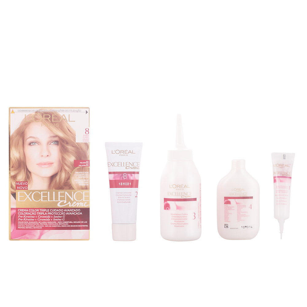 EXCELLENCE Creme dye #8-light blonde 192 ml-0