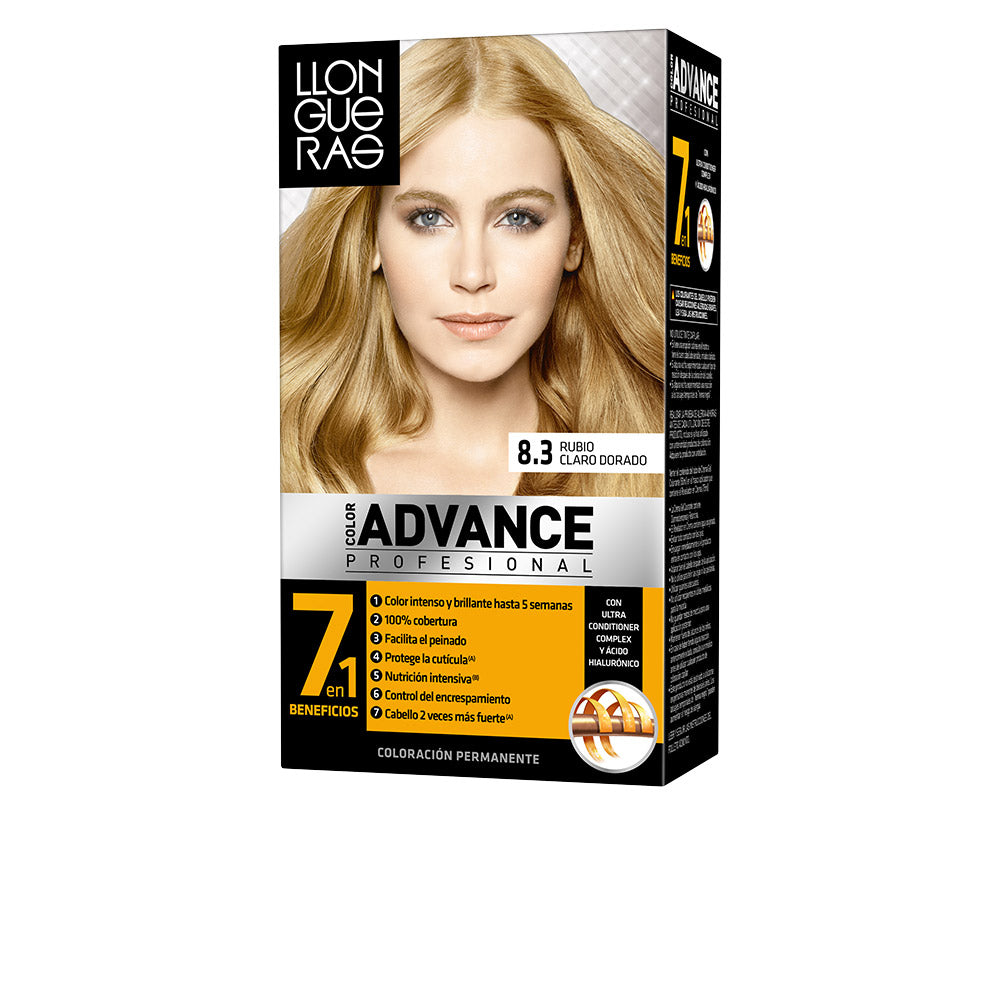 COLOR ADVANCE #8,3-rubio claro dorado 1 u-0